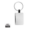 RCS recycled zinc alloy rectangle keyring silver | No Branding | not available | not available