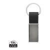 Luxury PU keychain RCS recycled zinc alloy black | No Branding | not available | not available