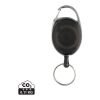 RCS recycled ABS roller clip keychain black | No Branding | not available | not available