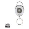 RCS recycled ABS roller clip keychain white | No Branding | not available | not available