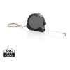 MeasureMate RCS reycled ABS 1 meter tape keychain grey | No Branding | not available | not available