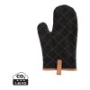 Deluxe canvas oven mitt black | No Branding | not available | not available