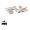 Ukiyo sushi dinner set for two white-black | No Branding | not available | not available