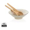 Ukiyo salad bowl with bamboo salad server white-black | No Branding | not available | not available