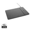 Swiss Peak RCS recycled PU 10W wireless charging mousepad black | No Branding | not available | not available