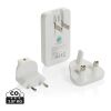 Fluxo RCS 65W flat GAN charger with universal connectors White