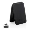 Magstand RCS recycled PU magnetic phone wallet with stand black | No Branding | not available | not available