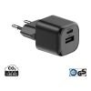 Urban Vitamin Monterey RCS recycled plastic 20W GAN charger black | No Branding | not available | not available