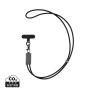 Terra RCS recycled PET phone cord with dual charge cable grey-black | No Branding | not available | not available