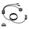 Terra RCS rPET 6-in-1 charging cable with watch charger grey | No Branding | not available | not available