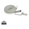 Arc RCS recycled Ultra-thin 60W 2 in 1 magnetic cable grey | No Branding | not available | not available