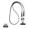 Nivo RCS recycled PET Crossbody lanyard black | No Branding | not available | not available