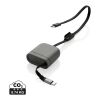 Spira RCS recycled retractable 100W fast charging cable grey