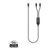 Terra 100W RCS Dual USB C output cable black-grey