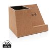 Cork pen holder and 5W wireless charger brown | No Branding | not available | not available