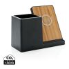 Ontario FSC® & RCS recycled plastic 10W wireless charger black | No Branding | not available | not available