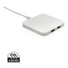 RCS recycled plastic 10W Wireless charger with USB Ports white | No Branding | not available | not available