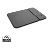 Swiss peak RCS recycled PU 15W 3 in 1 charging mousepad black | No Branding | not available | not available