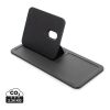 Swiss Peak 3 in 1 RCS recycled PU wireless charger desk tray black | No Branding | not available | not available
