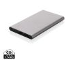 RCS recycled plastic/aluminum 4000 mah powerbank with type C anthracite | No Branding | not available | not available