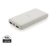 RCS standard recycled plastic wireless powerbank white