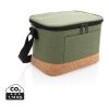 Two tone cooler bag with cork detail green | No Branding | not available | not available