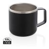 Stainless steel camp mug black | No Branding | not available | not available