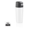 Auto leak proof tumbler White-Solid black | No Branding | not available | not available