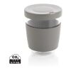 Ukiyo borosilicate glass with silicone lid and sleeve Charcoal Grey | No Branding | not available | not available