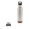 Cork leakproof vacuum flask silver | No Branding | not available | not available