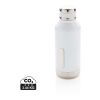 Leak proof vacuum bottle with logo plate white | No Branding | not available | not available