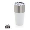 Fluid RCS certified recycled steel tumbler 500ml white | No Branding | not available | not available