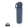 Via RCS Re-steel lockable sport bottle 600ML navy | No Branding | not available | not available