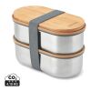 Black+Blum Stainless Steel Double Bento Box grey | No Branding | not available | not available