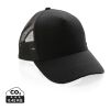 Impact AWARE™ Trucker Recycled Cotton 5 Panel Cap black