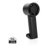 Twist RCS recycled plastic re-chargeable portable fan black | No Branding | not available | not available