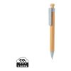 Bamboo pen with wheatstraw clip blue | No Branding | not available | not available