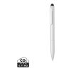 Kymi RCS certified recycled aluminium pen with stylus silver | No Branding | not available | not available