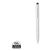 Kymi RCS certified recycled aluminium pen with stylus silver | No Branding | not available | not available
