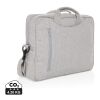 Laluka AWARE™ recycled cotton 15.4 inch laptop bag grey | No Branding | not available | not available | not available