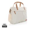Impact AWARE™ 16 oz. recycled canvas laptop bag white | No Branding | not available | not available | not available