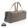 Canvas travel/weekend bag PVC free grey | No Branding | not available | not available | not available