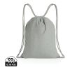 Impact AWARE™ Recycled cotton drawstring backpack 145g grey | No Branding | not available | not available | not available