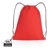 Impact AWARE™ RPET 190T drawstring bag red | No Branding | not available | not available | not available