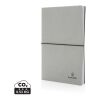 A5 recycled leather notebook light grey | No Branding | not available | not available