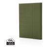 Impact Aware™ A5 notebook with magnetic closure green | No Branding | not available | not available