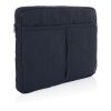 Laluka AWARE™ recycled cotton 15.6 inch laptop sleeve navy | No Branding | not available | not available | not available