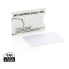 Anti-skimming RFID shield card white | No Branding | not available | not available