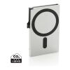 Standard aluminium RFID magnetic phone cardholder silver | No Branding | not available | not available