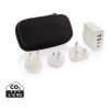 TravelCharge Pro RCS rplastic travel charger with USB C white-black | No Branding | not available | not available